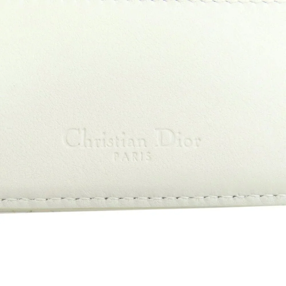 ❤️Authentic CHRISTIAN DIOR Card Case Heart Lady Dior Leather❤️